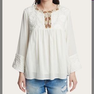 Frye Embroidered top